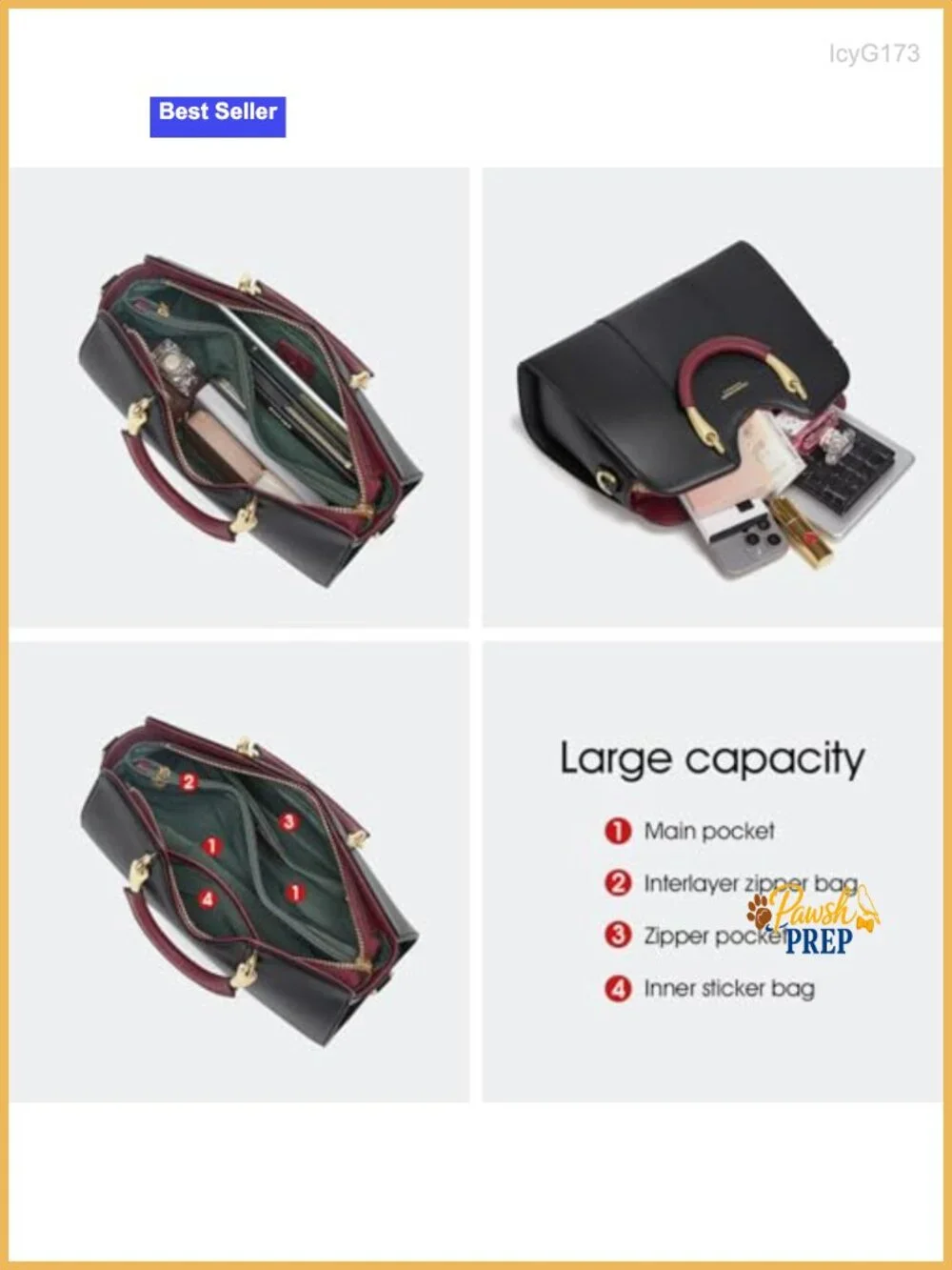 Genuine Leather Satchel Tote Bag Women Shoulder Purse Handbag Crossbody